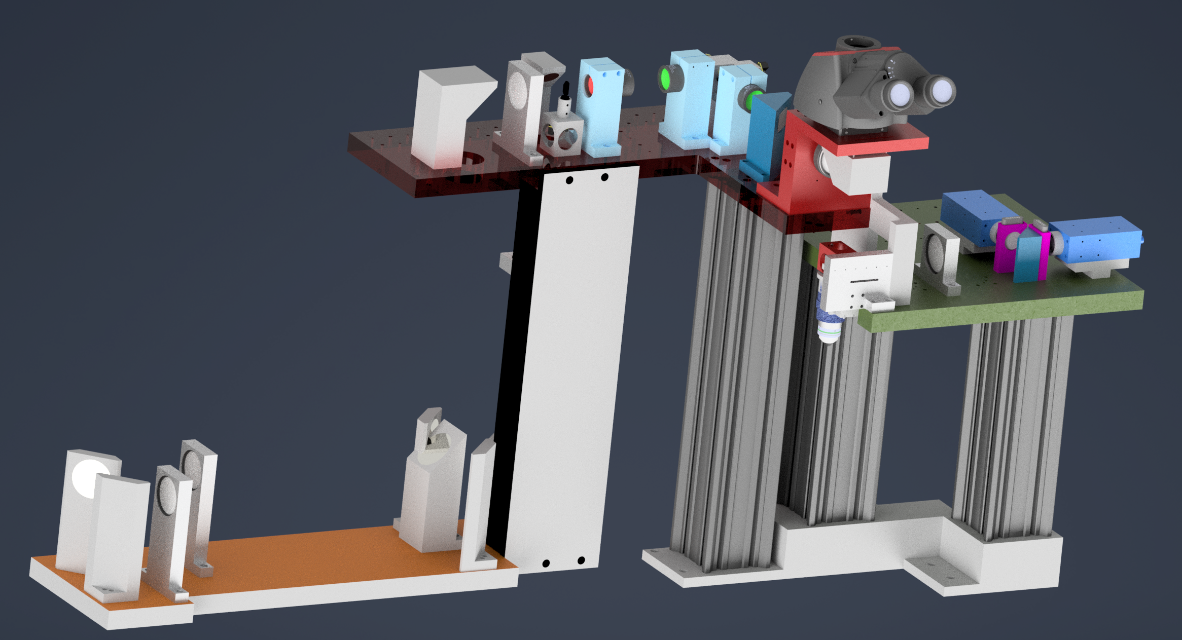 FACED v3.0 optical tower assembly